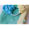 Little Frog Ring Sling - Jacquard Azure Cube - Ring Sling - Little Frog - Afterpay - Zippay Carry Them Close
