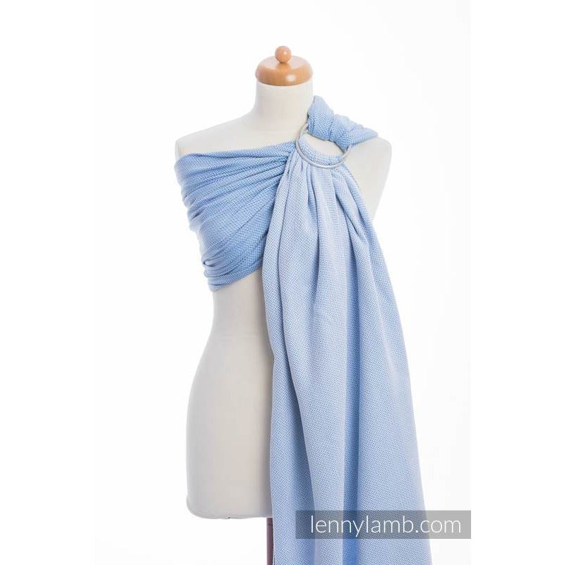 Lenny Lamb Ring Sling - Little Herringbone Blue - Ring Sling - Lenny Lamb - Afterpay - Zippay Carry Them Close