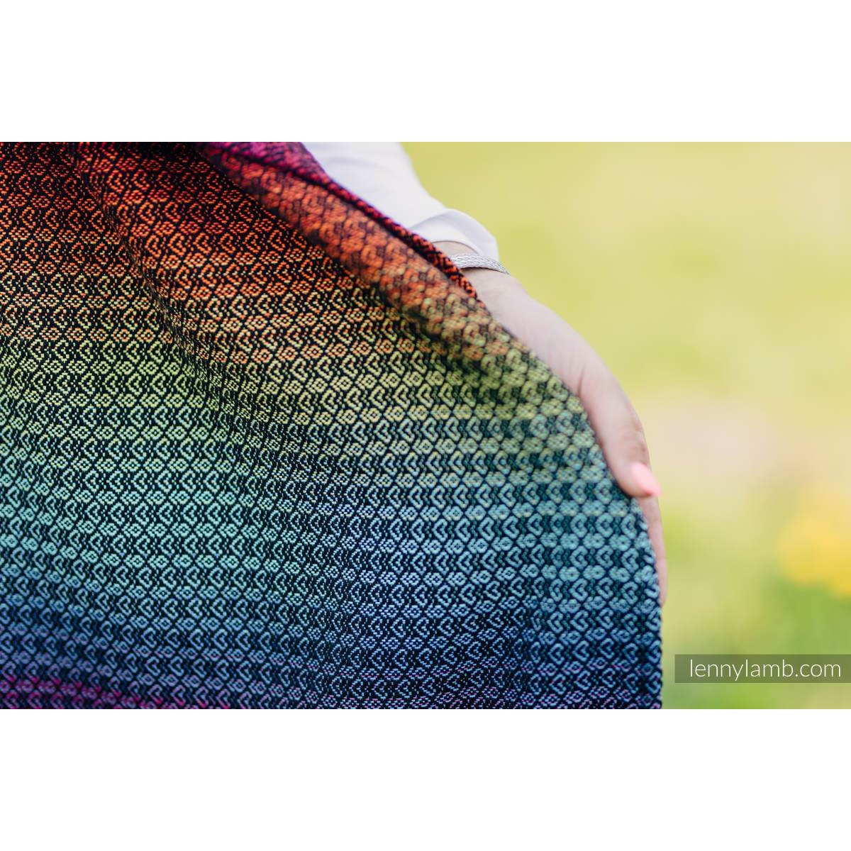 Lenny Lamb Ring Sling - LITTLE LOVE RAINBOW DARK - Ring Sling - Lenny Lamb - Afterpay - Zippay Carry Them Close