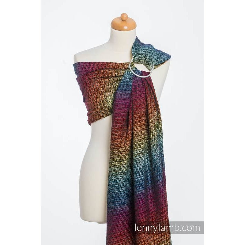 Lenny Lamb Ring Sling - LITTLE LOVE RAINBOW DARK - Ring Sling - Lenny Lamb - Afterpay - Zippay Carry Them Close
