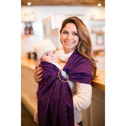 Tula Ring Sling - Lalka Plum - Wrap Conversion - Ring Sling - Tula - Afterpay - Zippay Carry Them Close