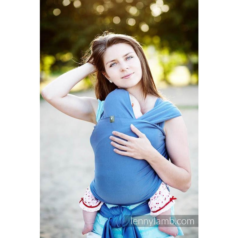 Lenny Lamb Stretchy Wrap - LAPIS LAZULI - Stretchy Wrap - Lenny Lamb - Afterpay - Zippay Carry Them Close