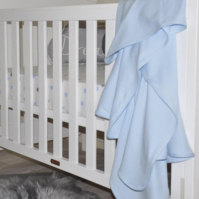 Little Turtle Baby - Stretch Jersey Swaddle - Baby Blue