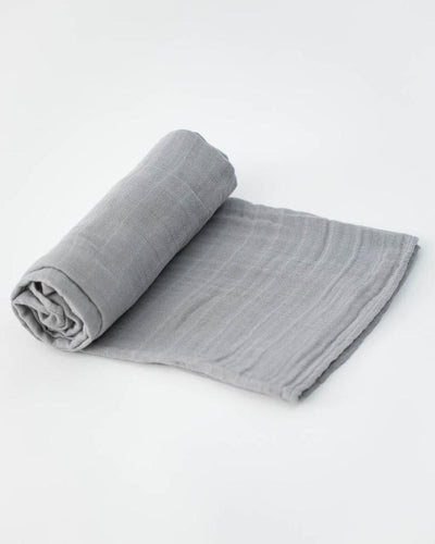 Little Unicorn - Cotton Muslin Baby Swaddle - Nickel