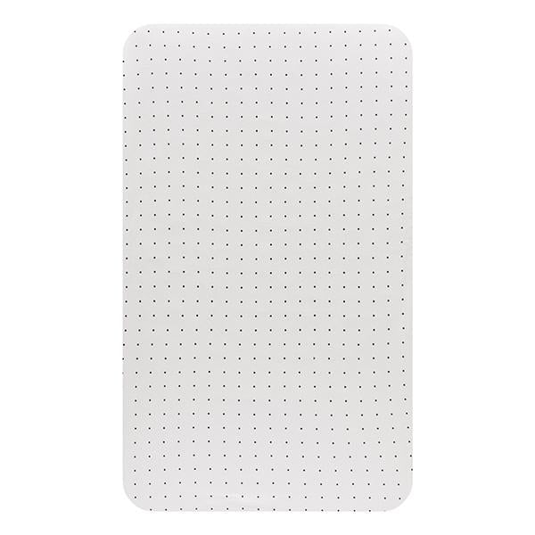 Little Turtle Baby - Fitted Cot Sheet - White with Black Spots