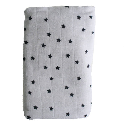 Alimrose Muslin Swaddle - Starry Night Grey