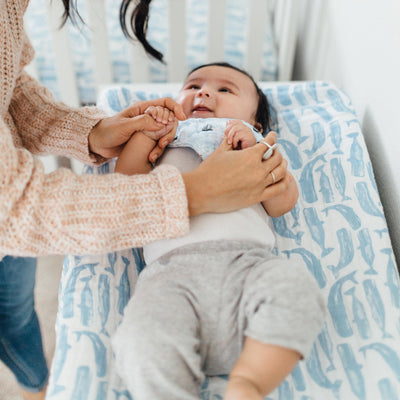 Bebe Au Lait - Changing Pad Cover - Moby