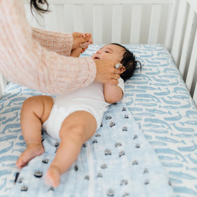 Bebe Au Lait - Muslin Cot Sheet - Moby