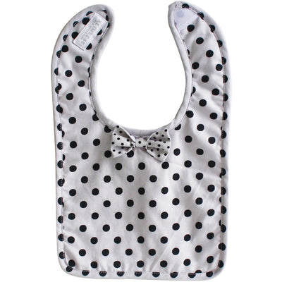 Alimrose - Bow Tie Bib Grey Black Polka - Clothing - Alimrose - Afterpay - Zippay Carry Them Close