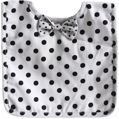 Alimrose - Bow Tie Bib Grey Black Polka - Clothing - Alimrose - Afterpay - Zippay Carry Them Close