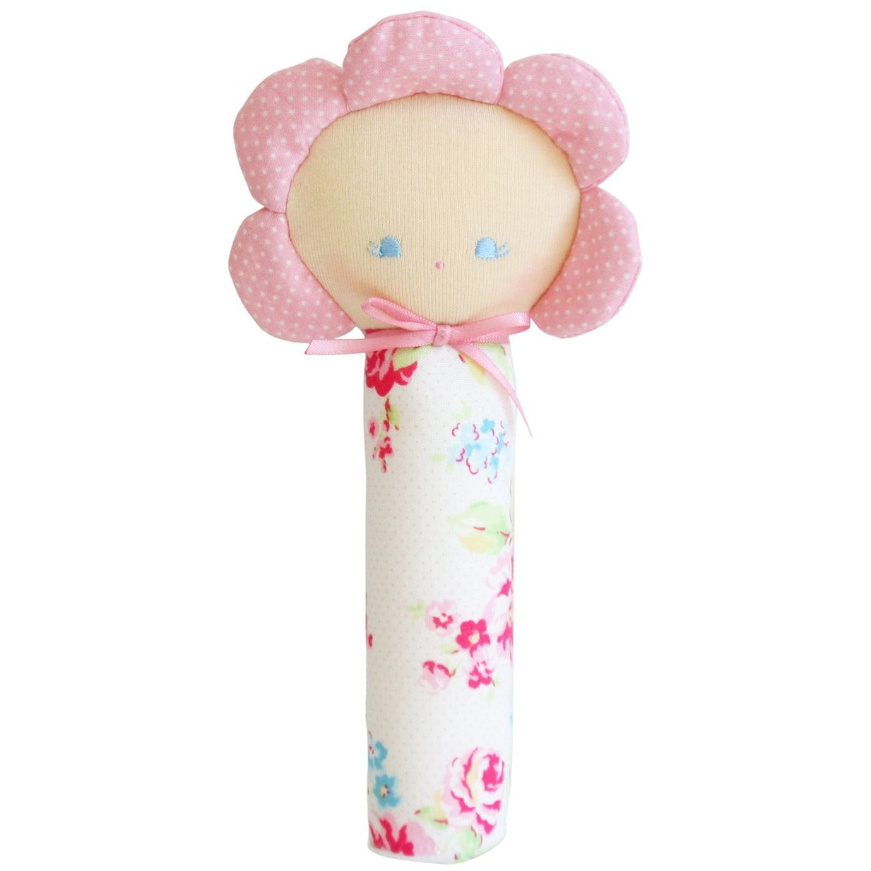 Alimrose - Flower Squeaker White Floral - Toys - Alimrose - Afterpay - Zippay Carry Them Close