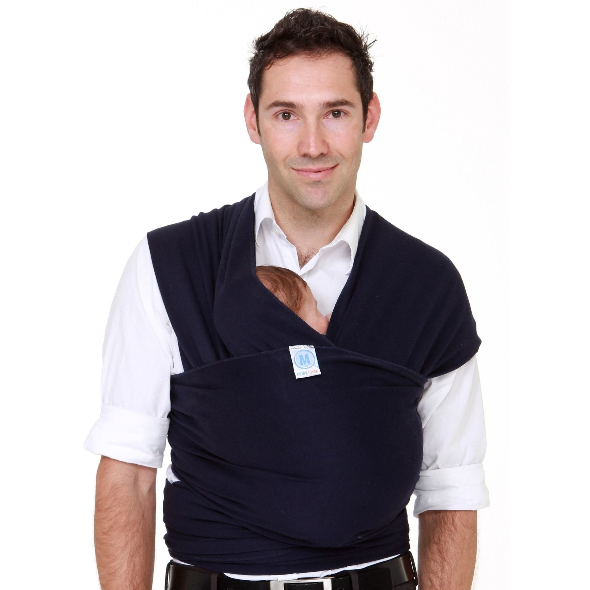 Moby Wrap - Navy, , Stretchy Wrap, Moby, Carry Them Close - 3