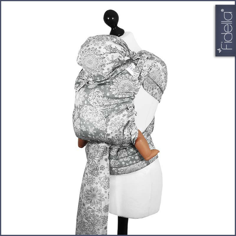 Fidella Fly Tai - MeiTai babycarrier Iced Butterfly Smoke (Baby Size - From Birth), , Mei Tai, Fidella, Carry Them Close - 3