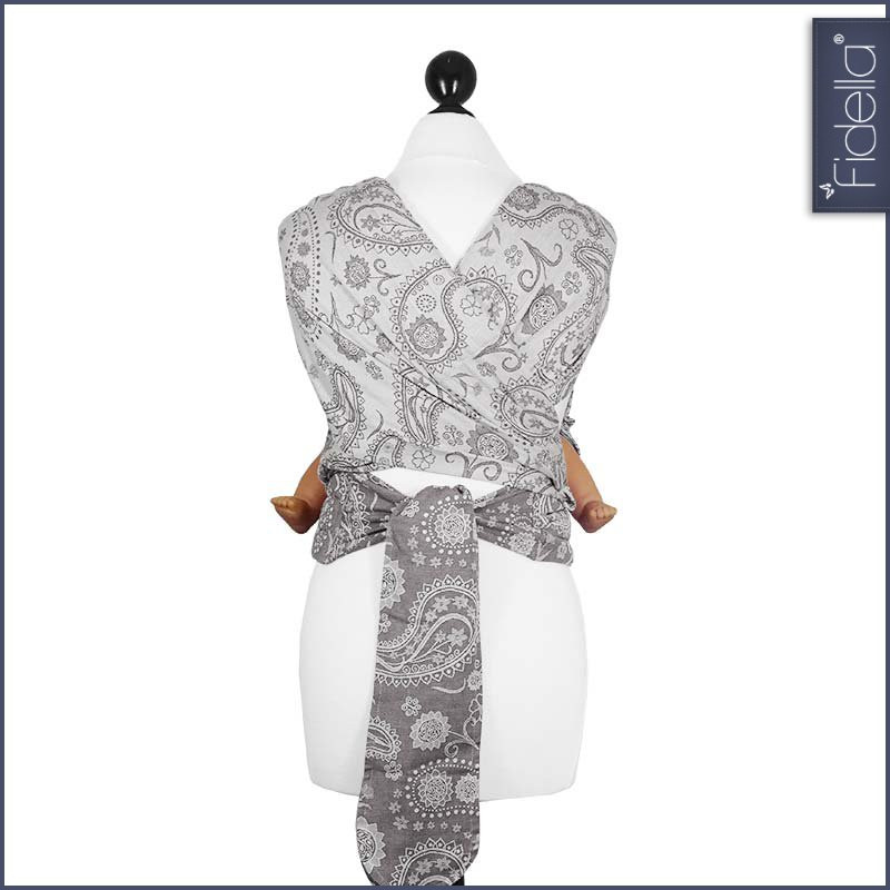 Fidella Fly Tai - MeiTai babycarrier Persian Paisley smoke (New Size 3 months +) ***Pre-Order*** - Meh Dai - Fidella - Afterpay - Zippay Carry Them Close