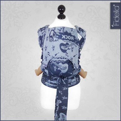 Fidella Fly Tai - MeiTai babycarrier Rock n Rolla blue - Mei Tai - Fidella - Afterpay - Zippay Carry Them Close
