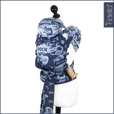 Fidella Fly Tai - MeiTai babycarrier Rock n Rolla blue - Mei Tai - Fidella - Afterpay - Zippay Carry Them Close