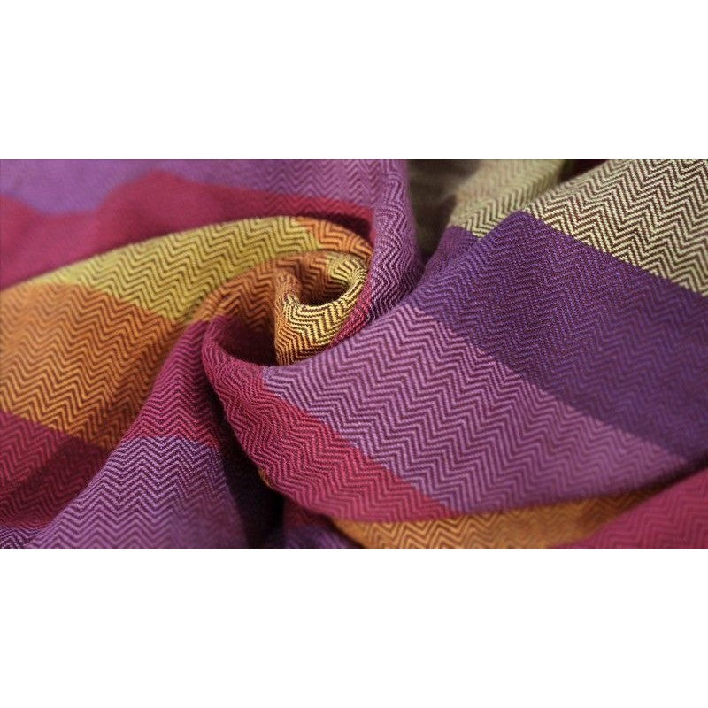 Girasol Hand Woven Wrap - Tulip Herringbone, , Woven Wrap, Girasol, Carry Them Close - 1