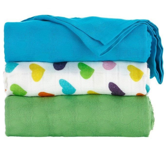 Tula Blanket - Rainbow Hearts Oliver (Set), , Baby Blankets, Tula, Carry Them Close - 1