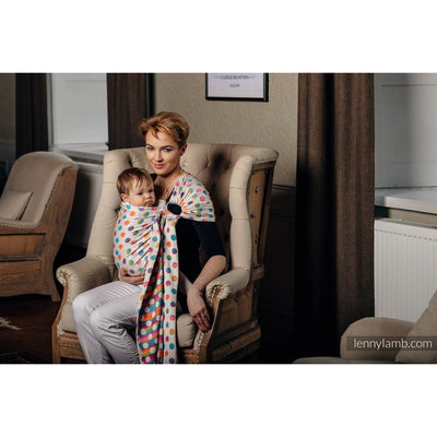 Lenny Lamb Ring Sling - POLKA DOTS RAINBOW - Ring Sling - Lenny Lamb - Afterpay - Zippay Carry Them Close