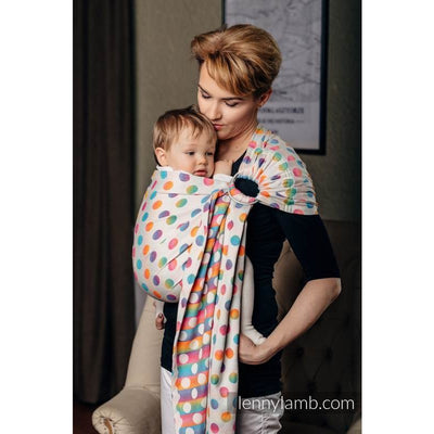 Lenny Lamb Ring Sling - POLKA DOTS RAINBOW - Ring Sling - Lenny Lamb - Afterpay - Zippay Carry Them Close