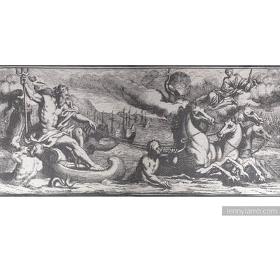 Lenny Lamb Wrap - Poseidon Black and Cream - Woven Wrap - Lenny Lamb - Afterpay - Zippay Carry Them Close