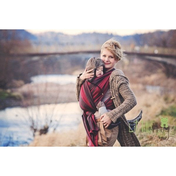 Little Frog Woven Wrap - Pyrope, , Woven Wrap, Little Frog, Carry Them Close - 2