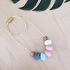 Pastel Abacus Necklace - Teething Necklace - Nature Bubz - Afterpay - Zippay Carry Them Close