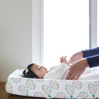 Bebe Au Lait - Changing Pad Cover - Peacocks