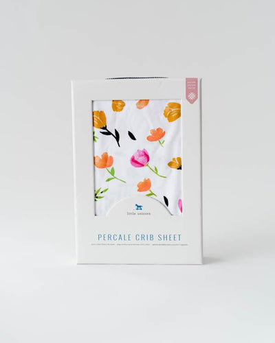 Little Unicorn - Cotton Muslin Cot Sheet - Berry & Bloom