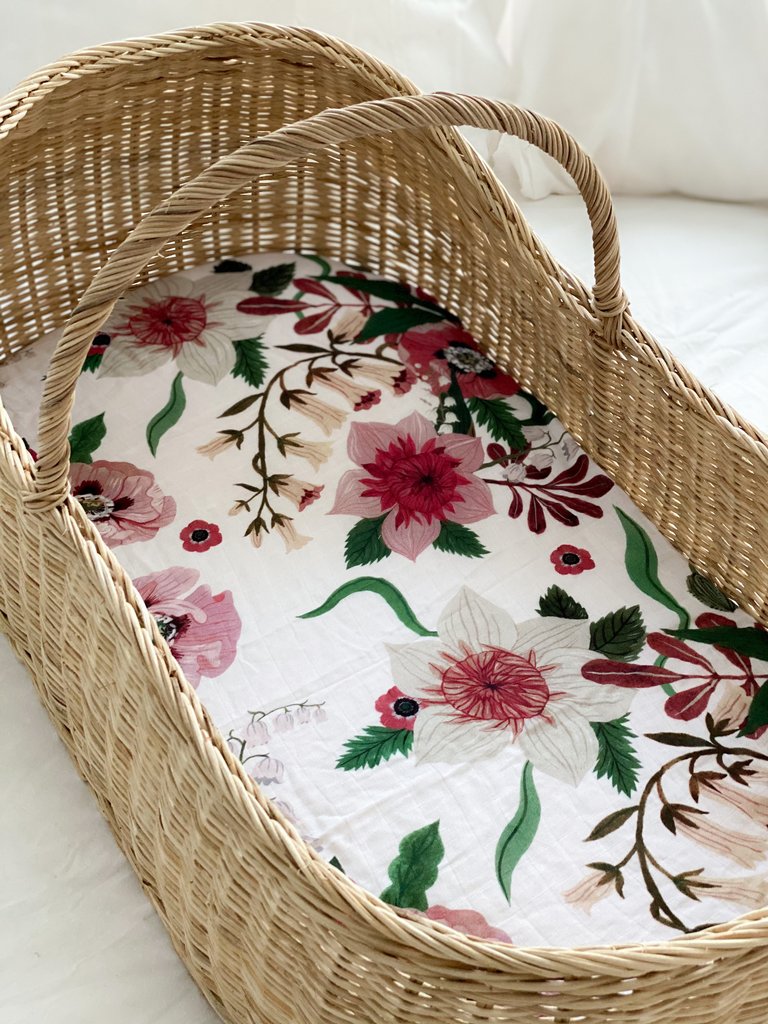 Pop Ya Tot - Cotton Muslin Bassinet Sheet - Susie-Bea