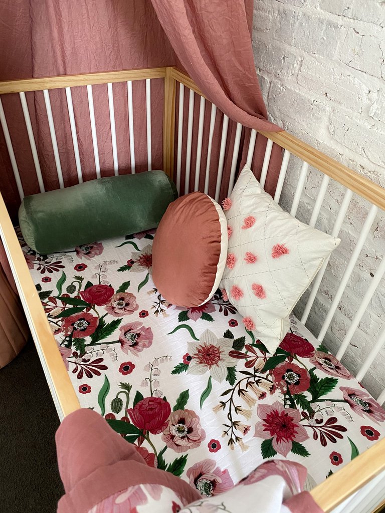 Pop Ya Tot - Cotton Muslin Cot Sheet - Susie-Bea