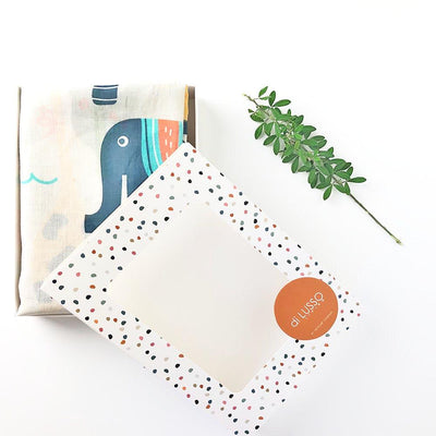 Di Lusso Living - Muslin Baby Swaddle Wrap - Animal Kingdom OZ Map