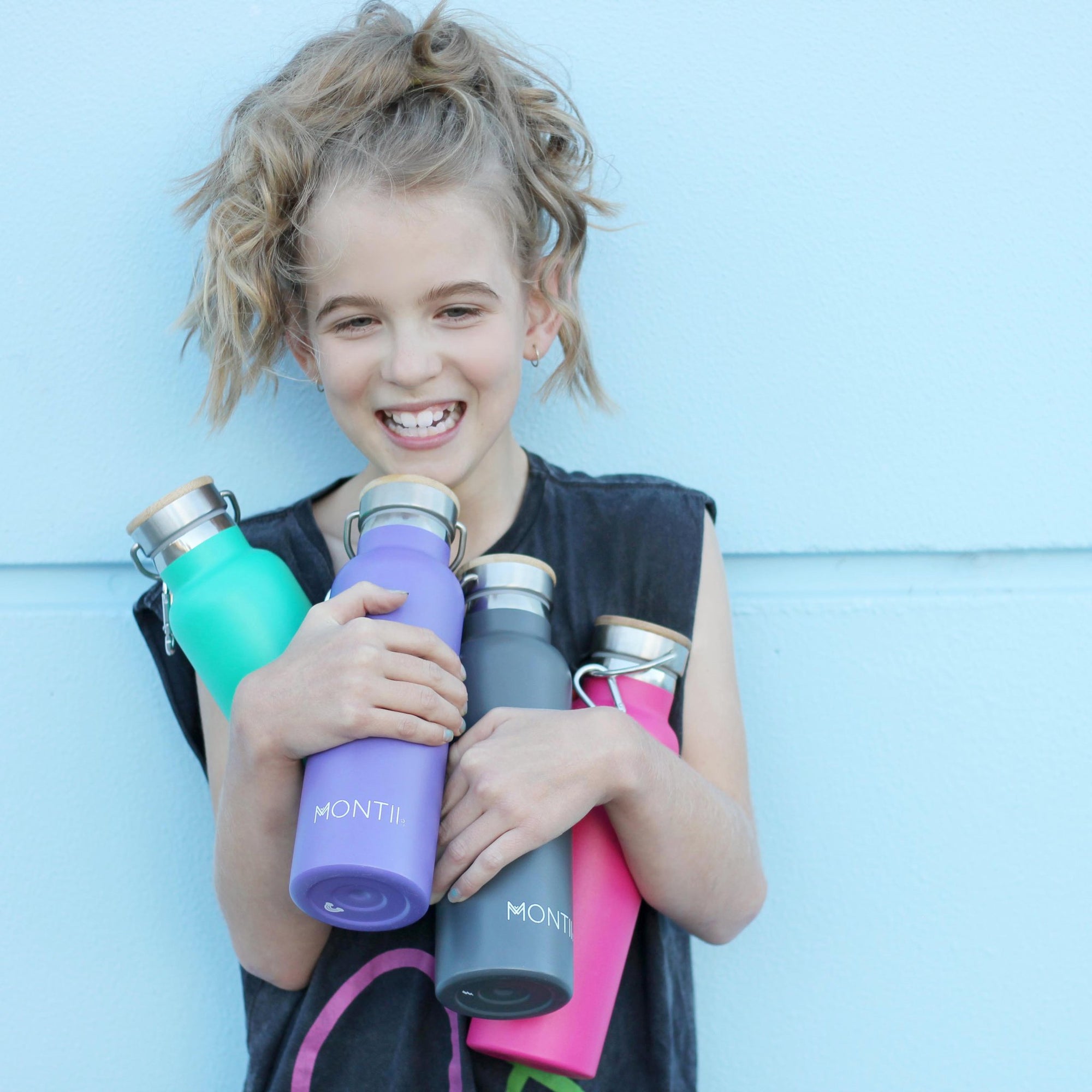 Montii Co Original Drink Bottle - Grey