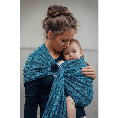 Lenny Lamb Ring Sling - Enigma Blue, , Ring Sling, Lenny Lamb, Carry Them Close - 1