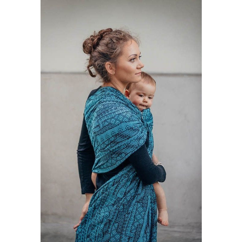 Lenny Lamb Ring Sling - Enigma Blue, , Ring Sling, Lenny Lamb, Carry Them Close - 5
