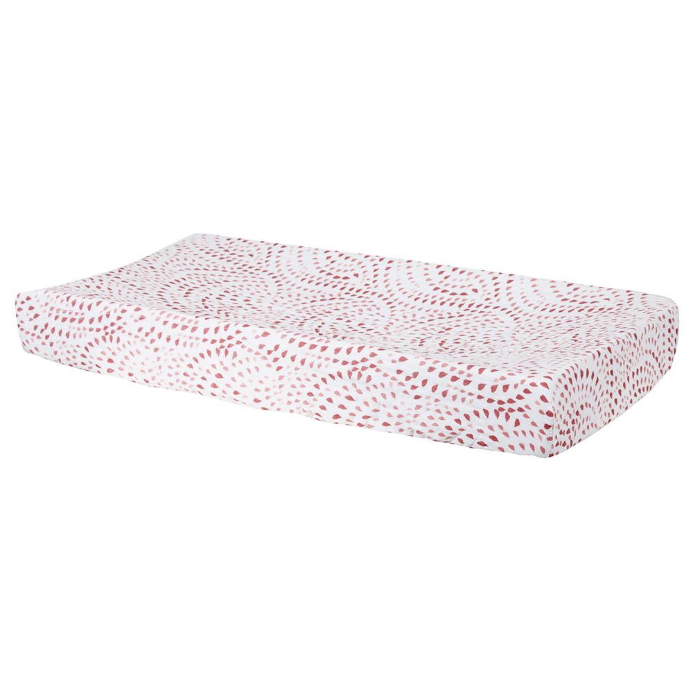 Bebe Au Lait - Changing Pad Cover - Rose Raindrops