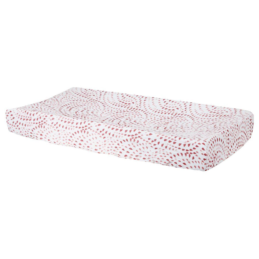 Bebe Au Lait - Changing Pad Cover - Rose Raindrops