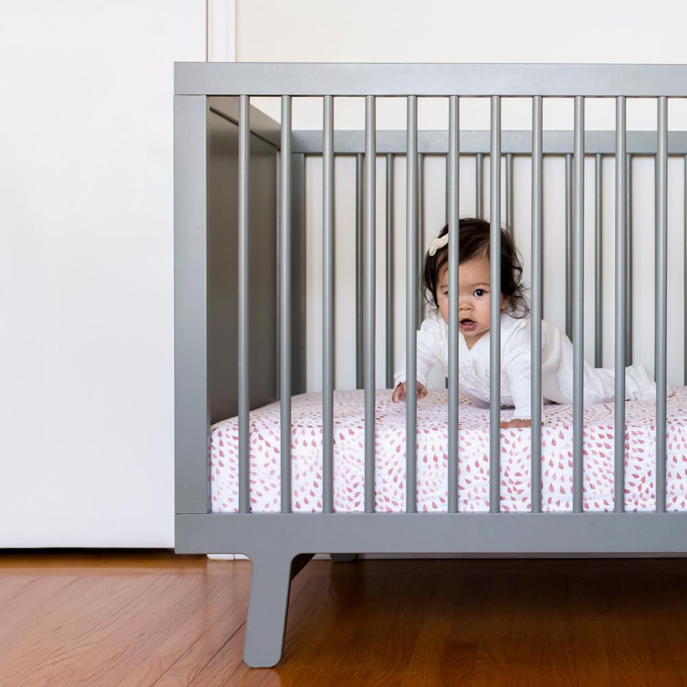 Bebe Au Lait - Muslin Cot Sheet - Rose Quartz