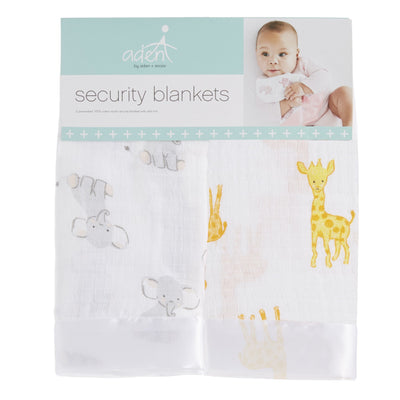 Aden and Anais - Aden by Aden + Anais Security Blankets Comforter - Safari Babies (set of 2)