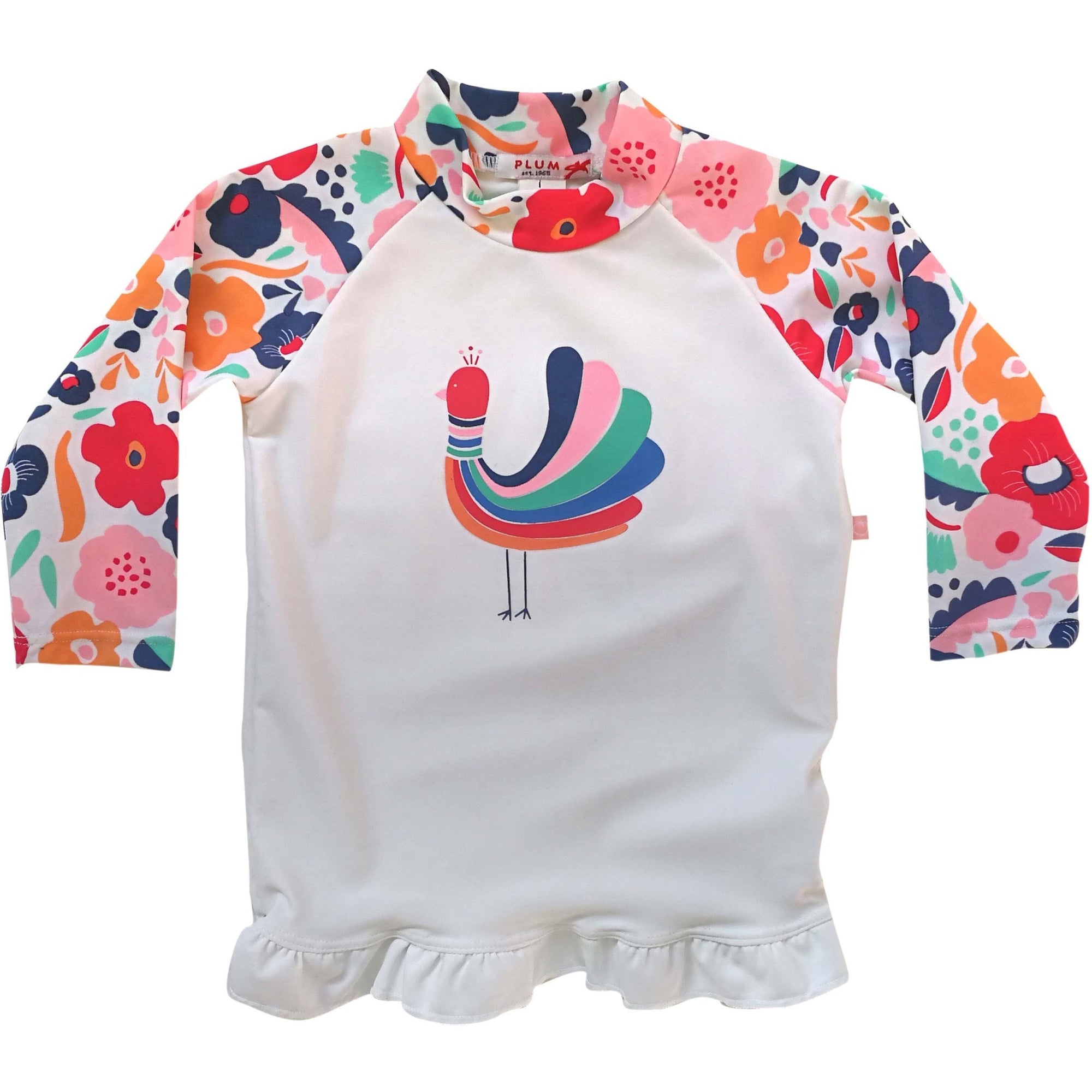 Plum - Abstract Floral Long Sleeve Rashie - Clothing - Plum - Afterpay - Zippay Carry Them Close