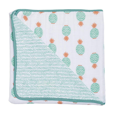 Bebe Au Lait - Muslin Snuggle Blanket - Oahu & Zig-Zag