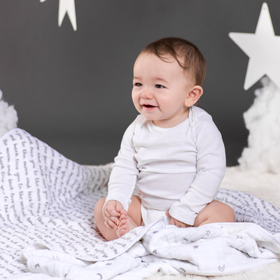 Bebe Au Lait - Muslin Snuggle Blanket - Love & Luna