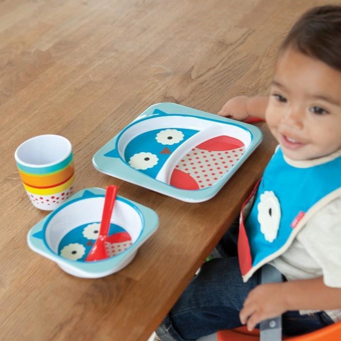 Skip Hop Melamine Set (Plate & Bowl) - Owl - Plates & Bowls - Skip Hop - Afterpay - Zippay Carry Them Close