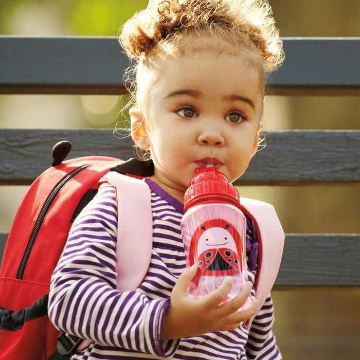 Skip Hop Straw Drink Bottle - Ladybug - Feeding - Skip Hop - Afterpay - Zippay Carry Them Close