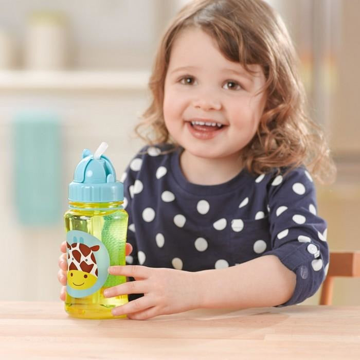 Skip Hop Straw Drink Bottle - Giraffe - Feeding - Skip Hop - Afterpay - Zippay Carry Them Close