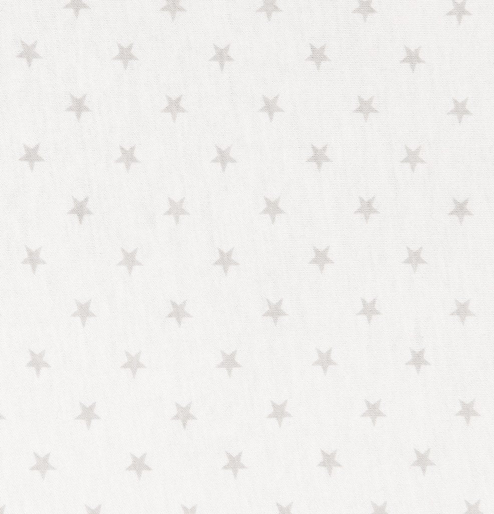 Little Turtle Baby - Changing Pad Cover - White with & Grey Stars