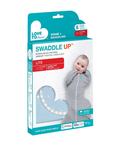Love to Dream - Love to Swaddle Up Lite 0.2 TOG - Blue (NEW)