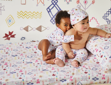 Halcyon Nights Fitted Cot Sheet Snowflake