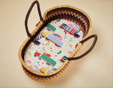 Halcyon Nights - Fitted Bassinet Sheet - LORRIES