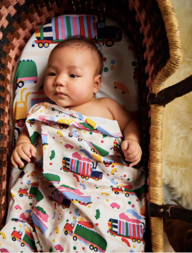 Halcyon Nights - Fitted Bassinet Sheet - LORRIES